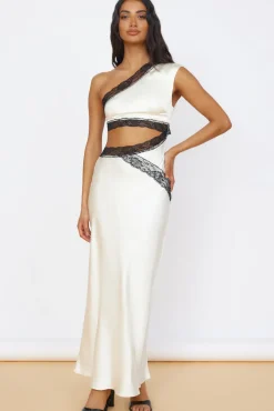 Limitless Love Satin Maxi Dress Champagne
