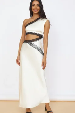 Limitless Love Satin Maxi Dress Champagne