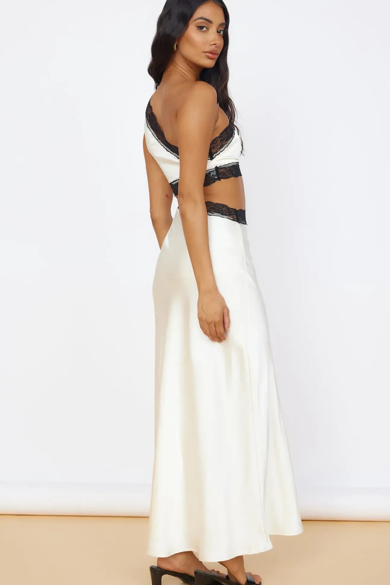 Limitless Love Satin Maxi Dress Champagne