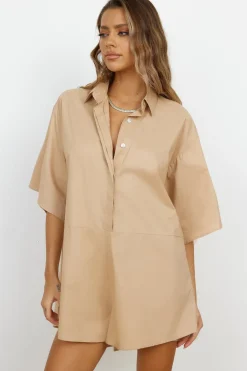 Lisbon Romper Brown