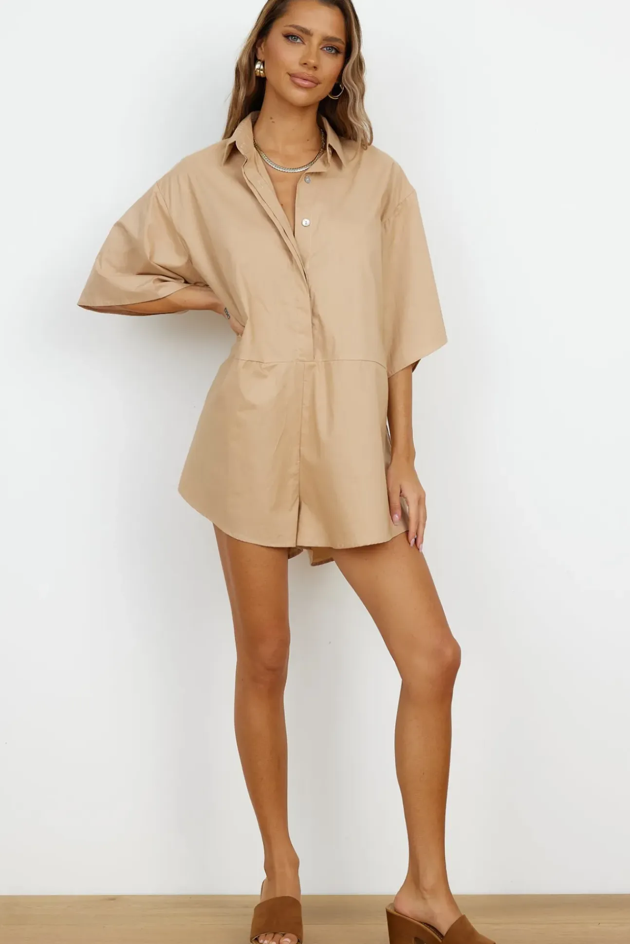 Lisbon Romper Brown