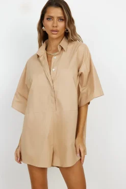 Lisbon Romper Brown