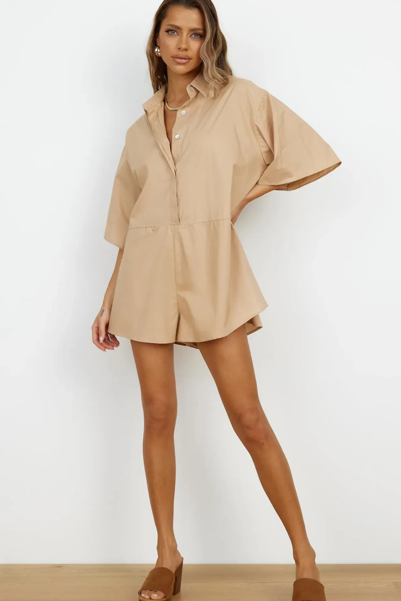 Lisbon Romper Brown