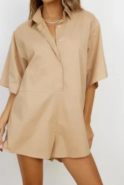 Lisbon Romper Brown