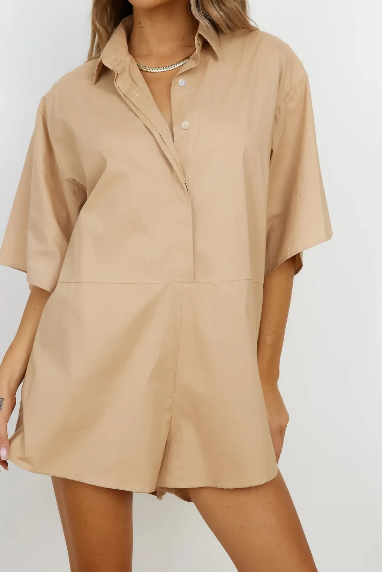 Lisbon Romper Brown
