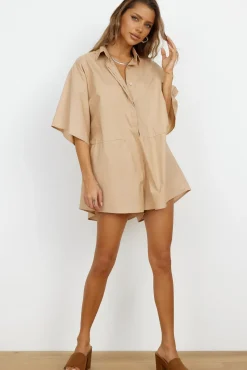 Lisbon Romper Brown