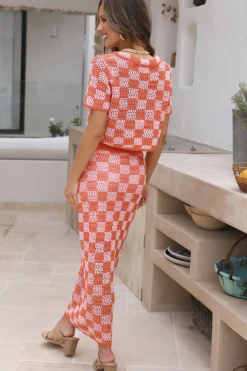 Lost Memories Maxi Skirt Orange
