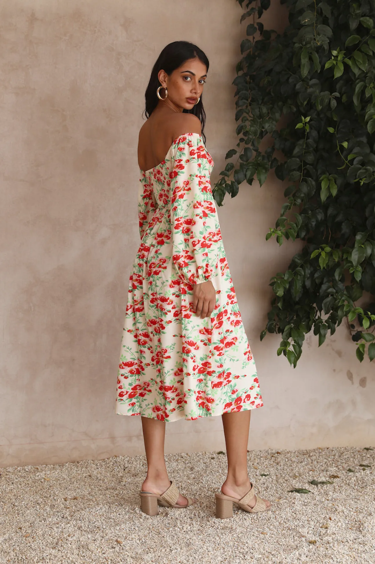 Love Affair Midi Dress Floral