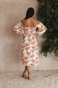 Love Affair Midi Dress Floral