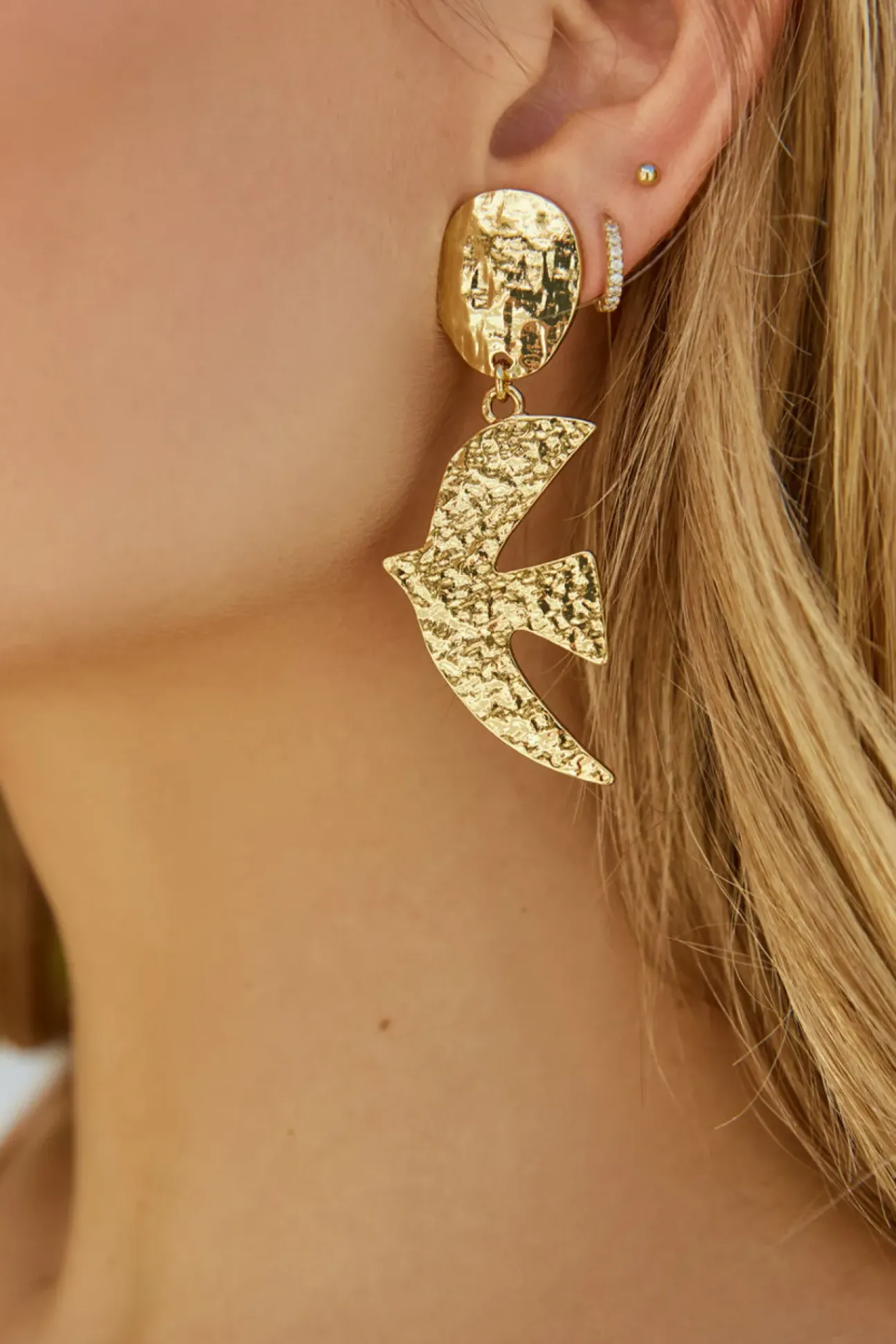 Love Bird Earrings Gold