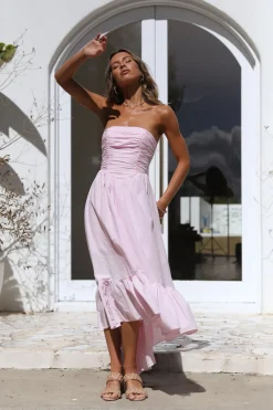 Love In The Summer Maxi Dress Pink