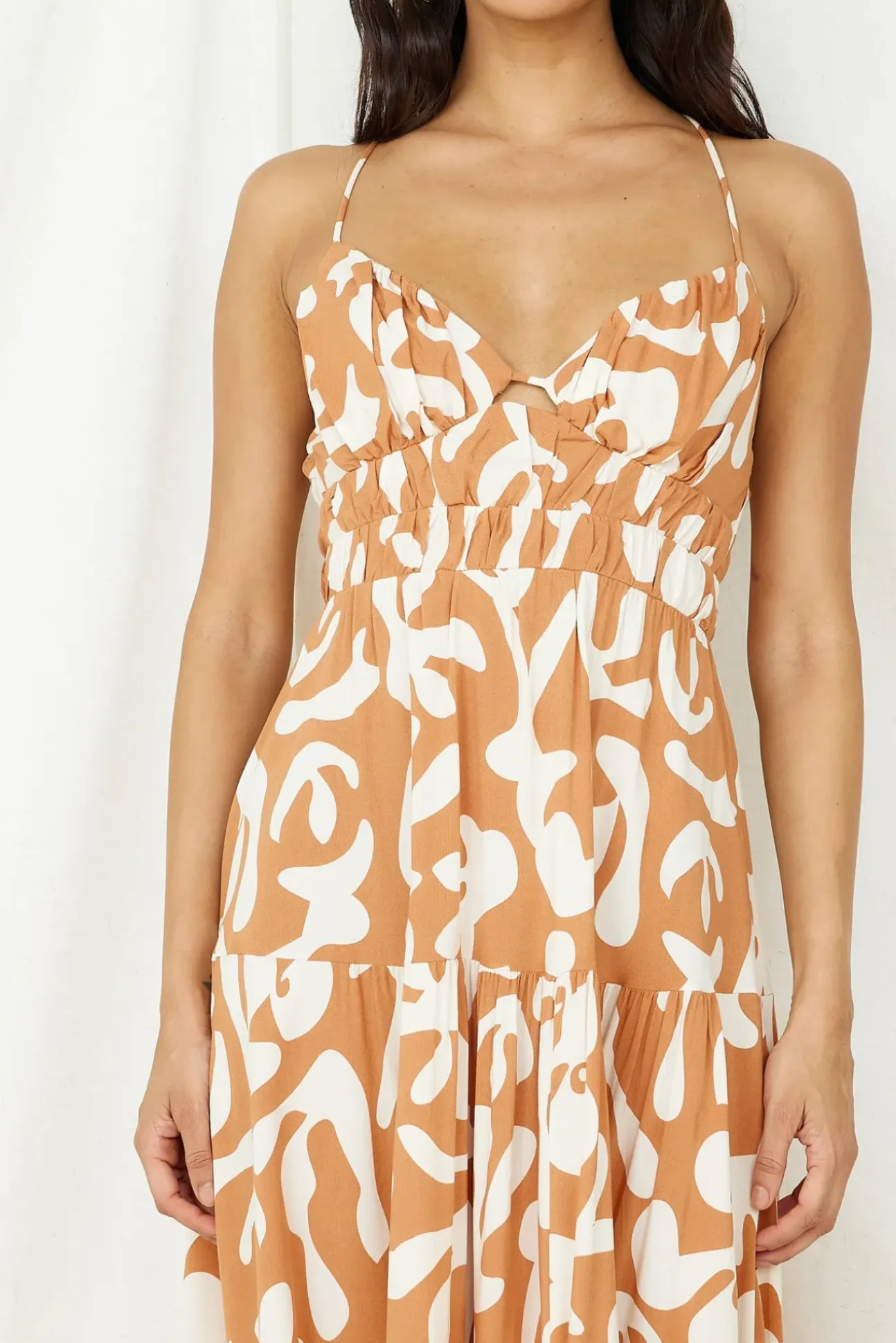 Lover Of Love Maxi Dress Brown