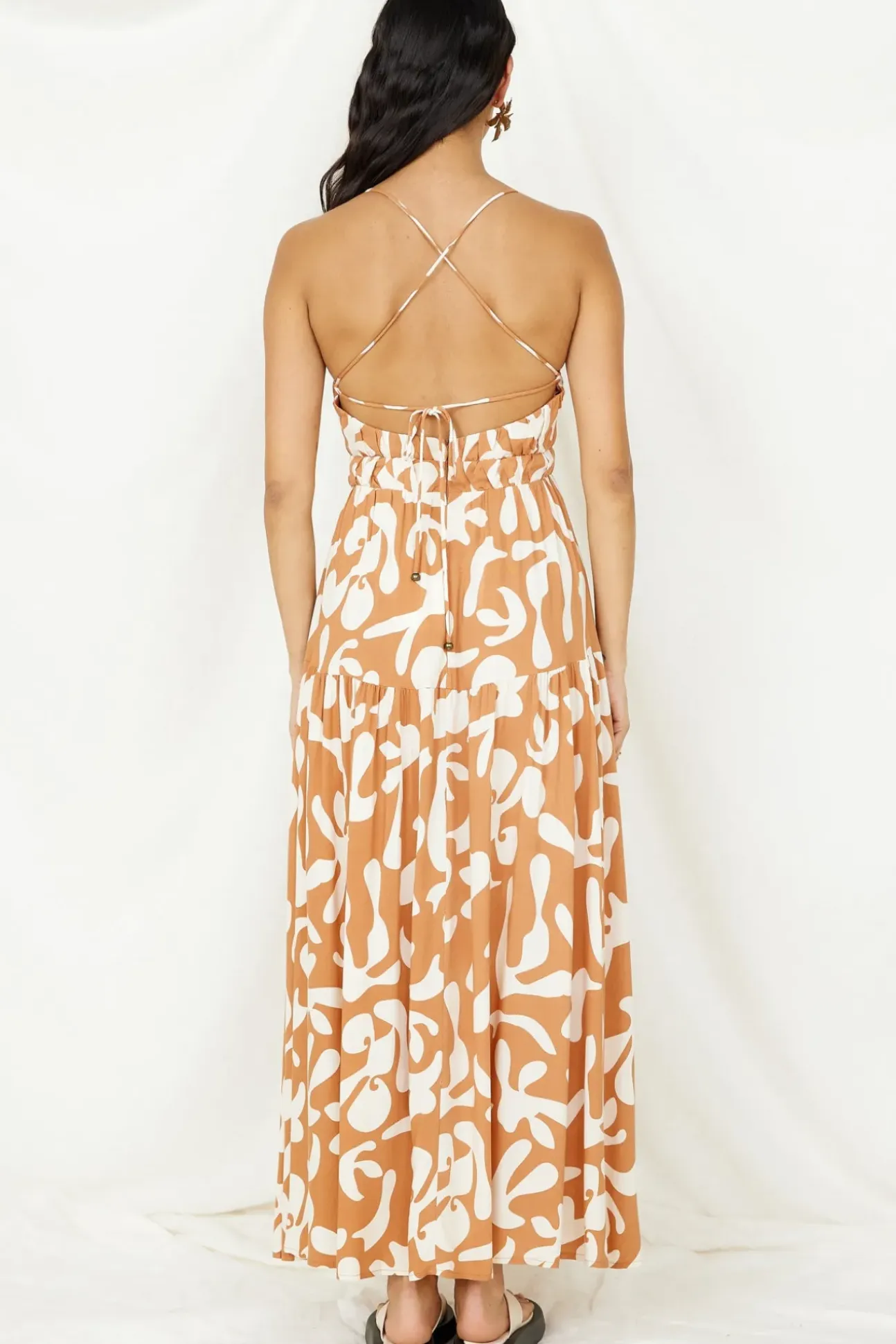 Lover Of Love Maxi Dress Brown