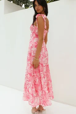 Lovers Dance Maxi Dress Pink