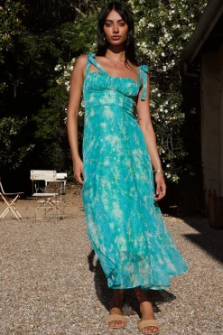 Lovers Dance Midi Dress Green
