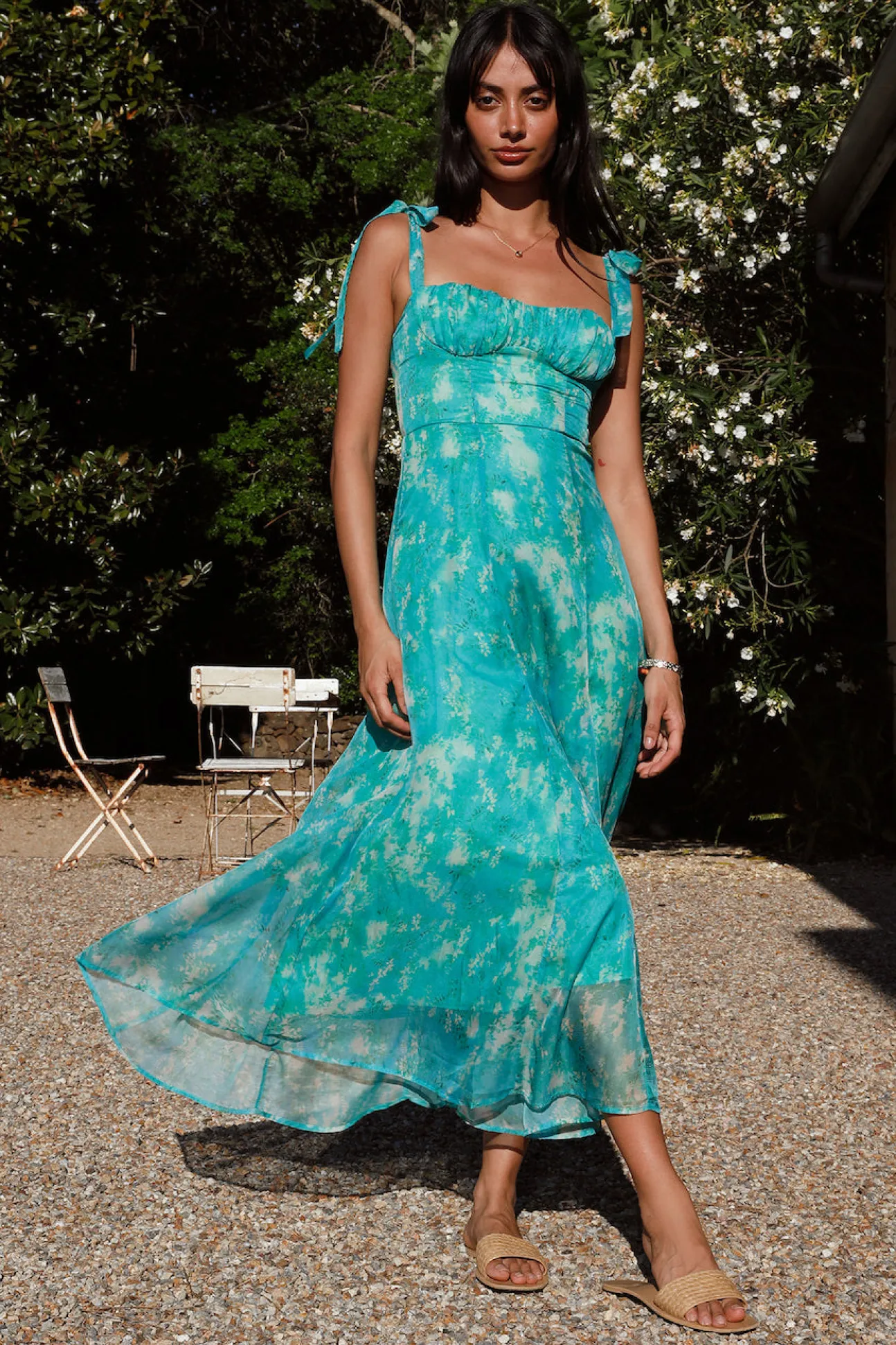 Lovers Dance Midi Dress Green
