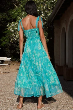 Lovers Dance Midi Dress Green