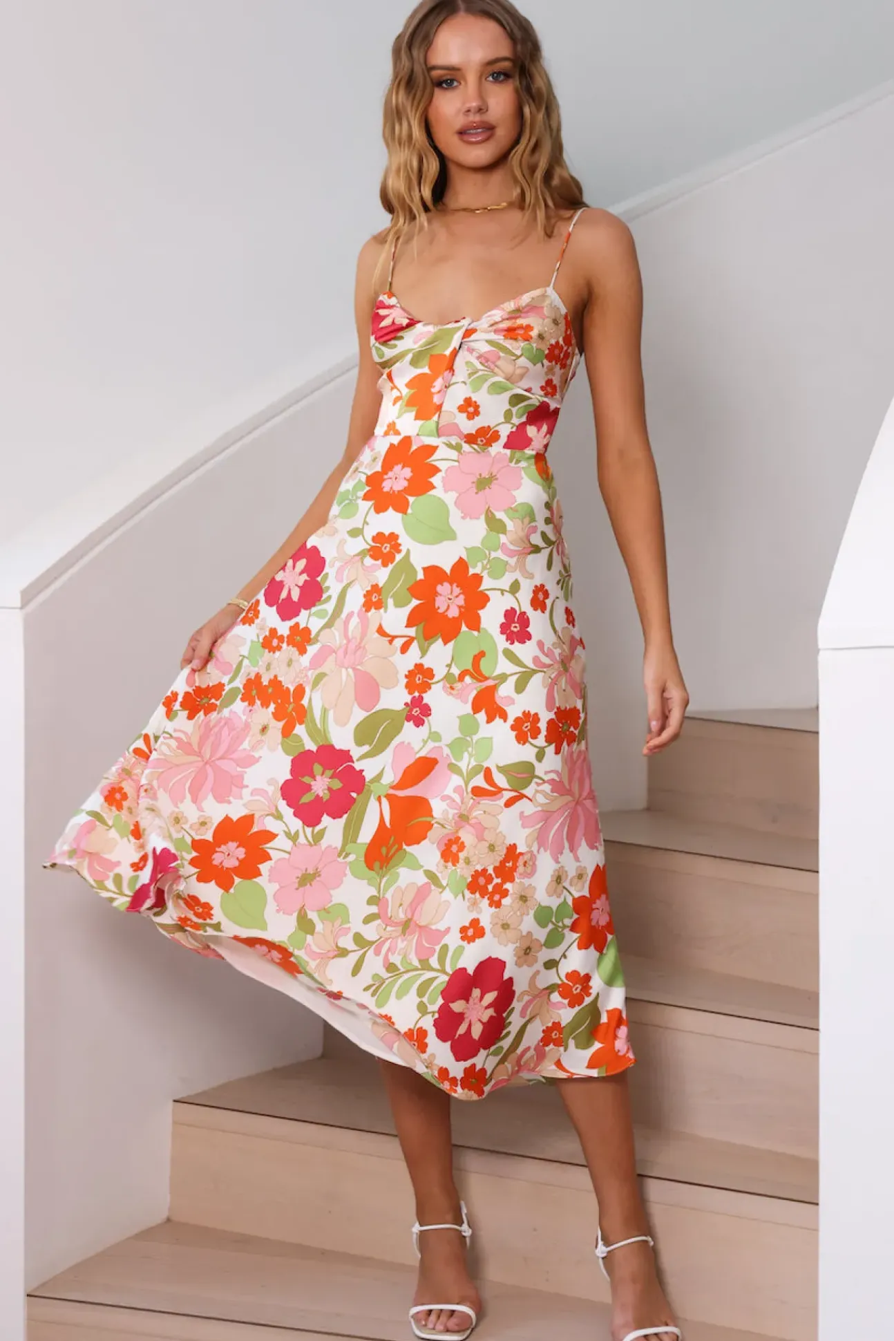 Love Strong Midi Dress Multi