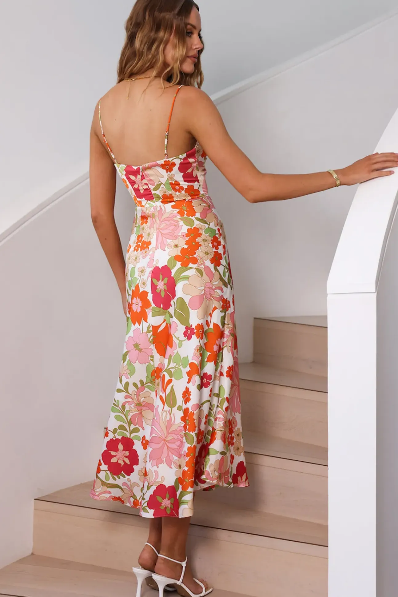 Love Strong Midi Dress Multi