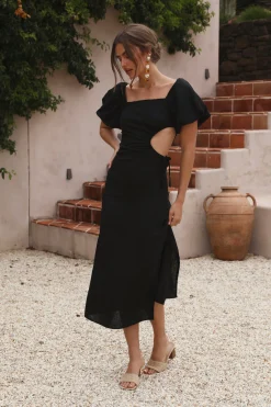 Luna Eclipse Maxi Dress Black