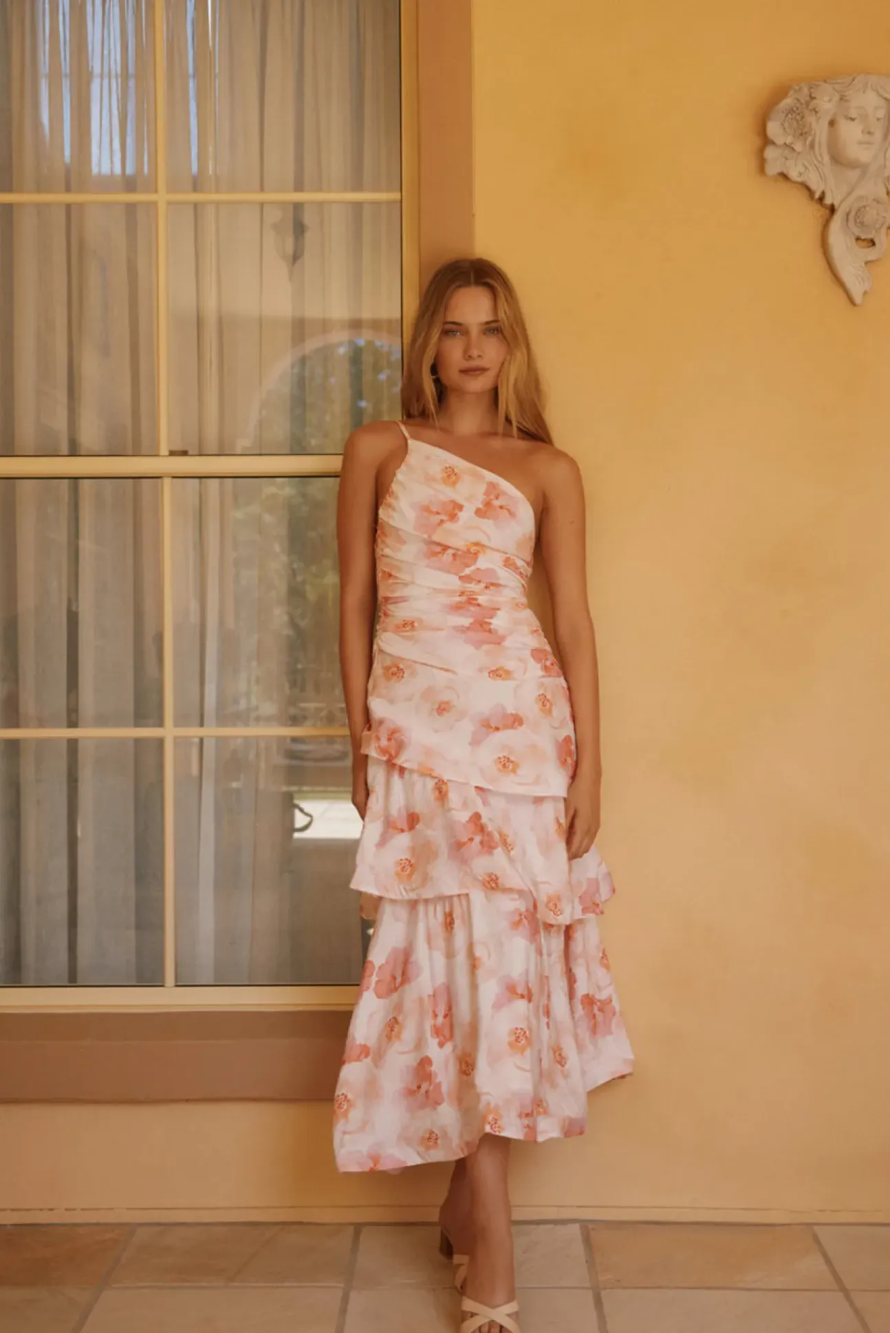 Lush Cascade Pink Floral Maxi Dress