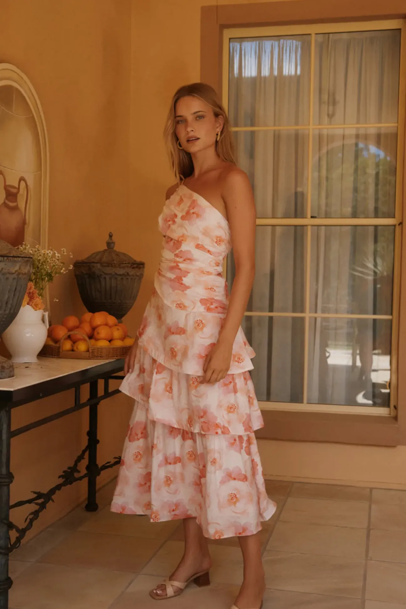 Lush Cascade Pink Floral Maxi Dress