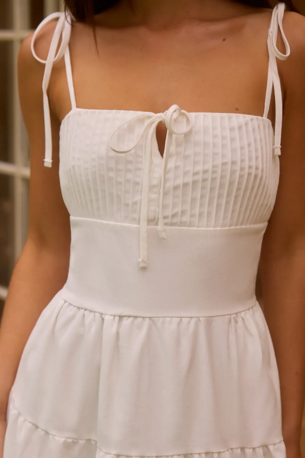 Luxe Horizon Maxi Dress White