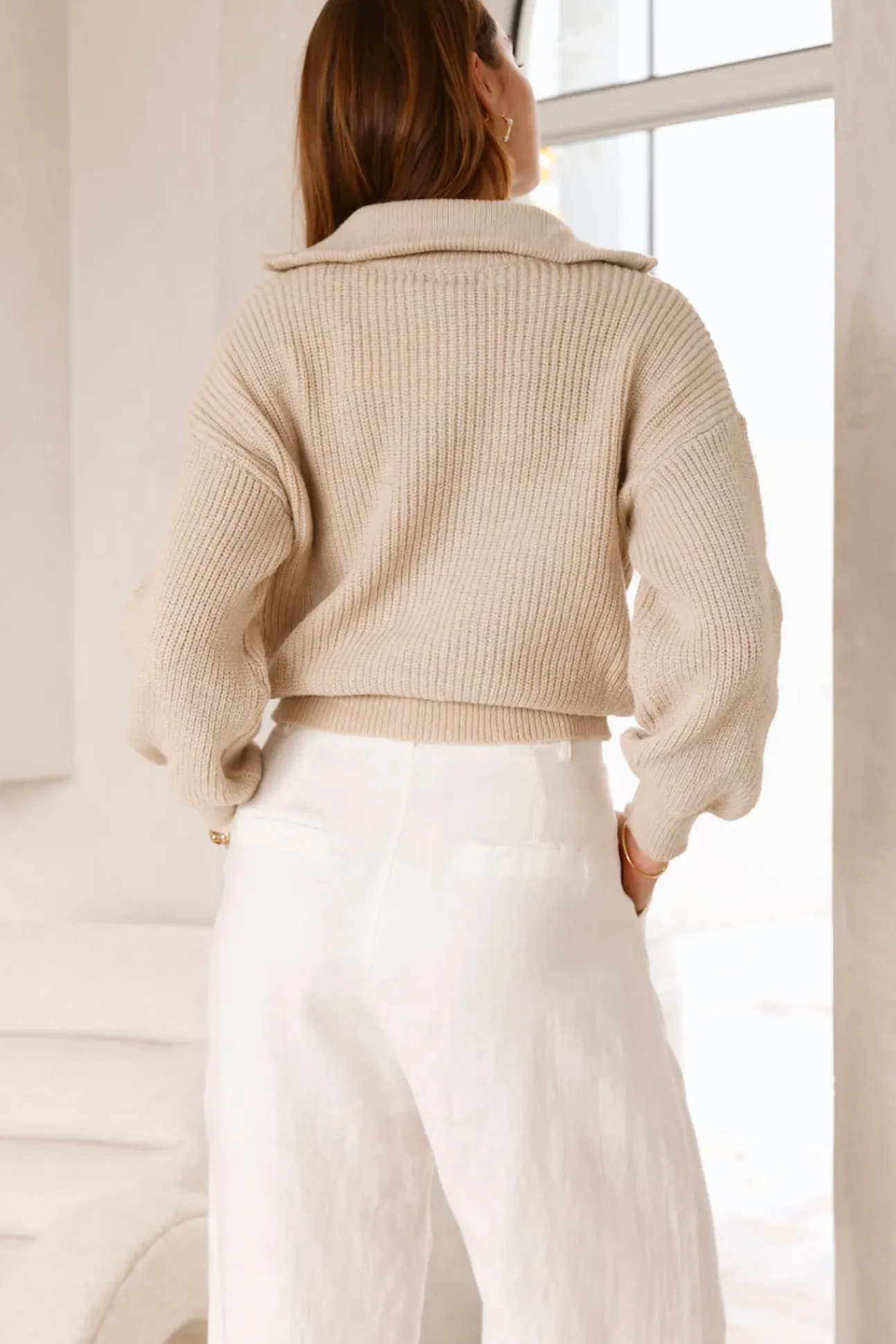 Lyla Knit Jumper Beige