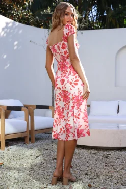 Made For Me Midi Dress Pink