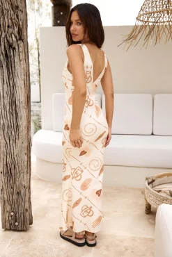 Magical Evenings Maxi Dress Beige
