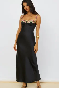Magnetic Forces Maxi Dress Black