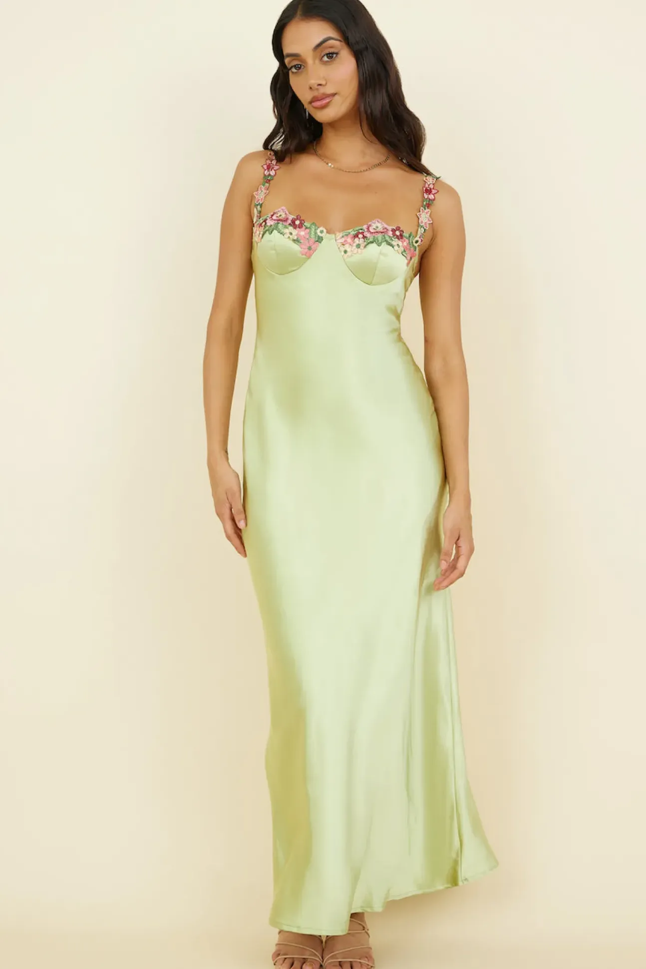 Magnetic Forces Maxi Dress Green