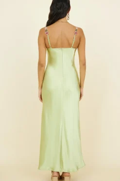 Magnetic Forces Maxi Dress Green