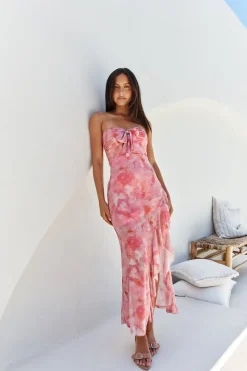 Majorca Strapless Midi Pink