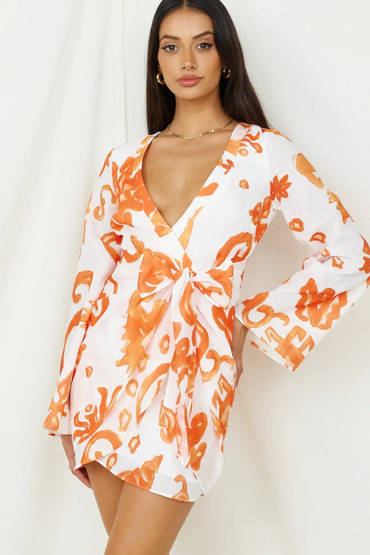 Make It Happen Mini Dress Orange