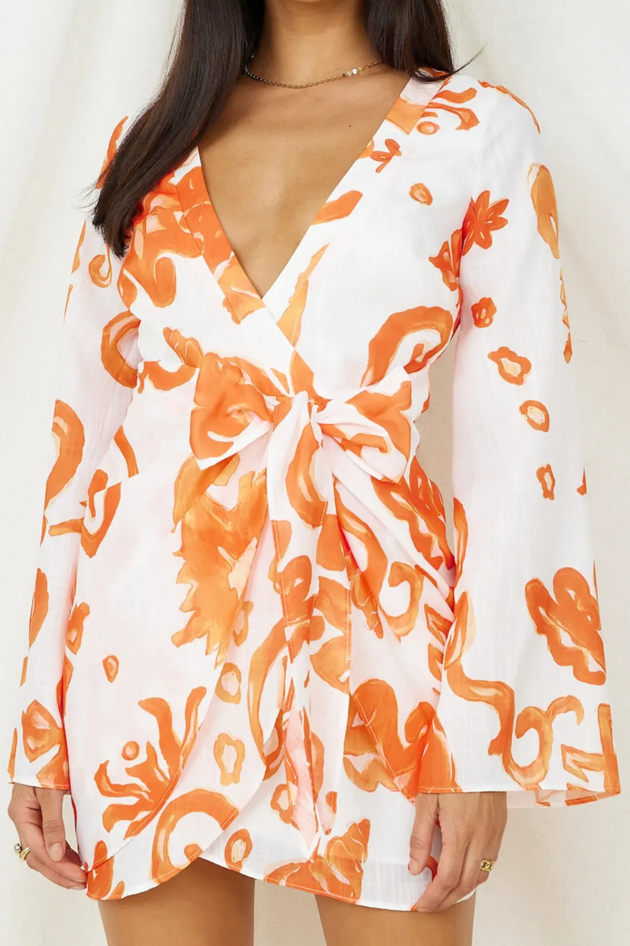 Make It Happen Mini Dress Orange