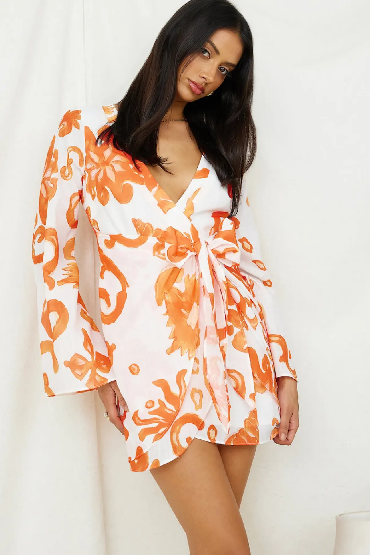 Make It Happen Mini Dress Orange