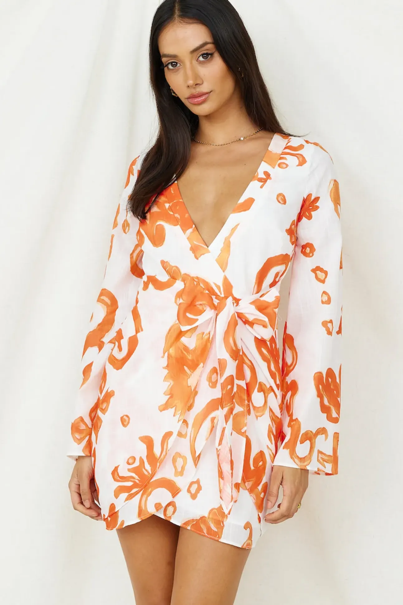 Make It Happen Mini Dress Orange