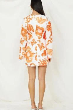 Make It Happen Mini Dress Orange