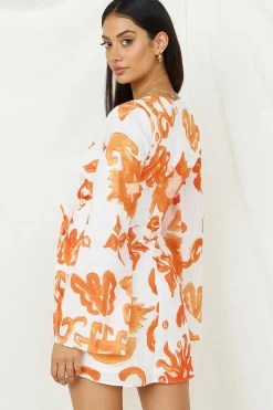 Make It Happen Mini Dress Orange