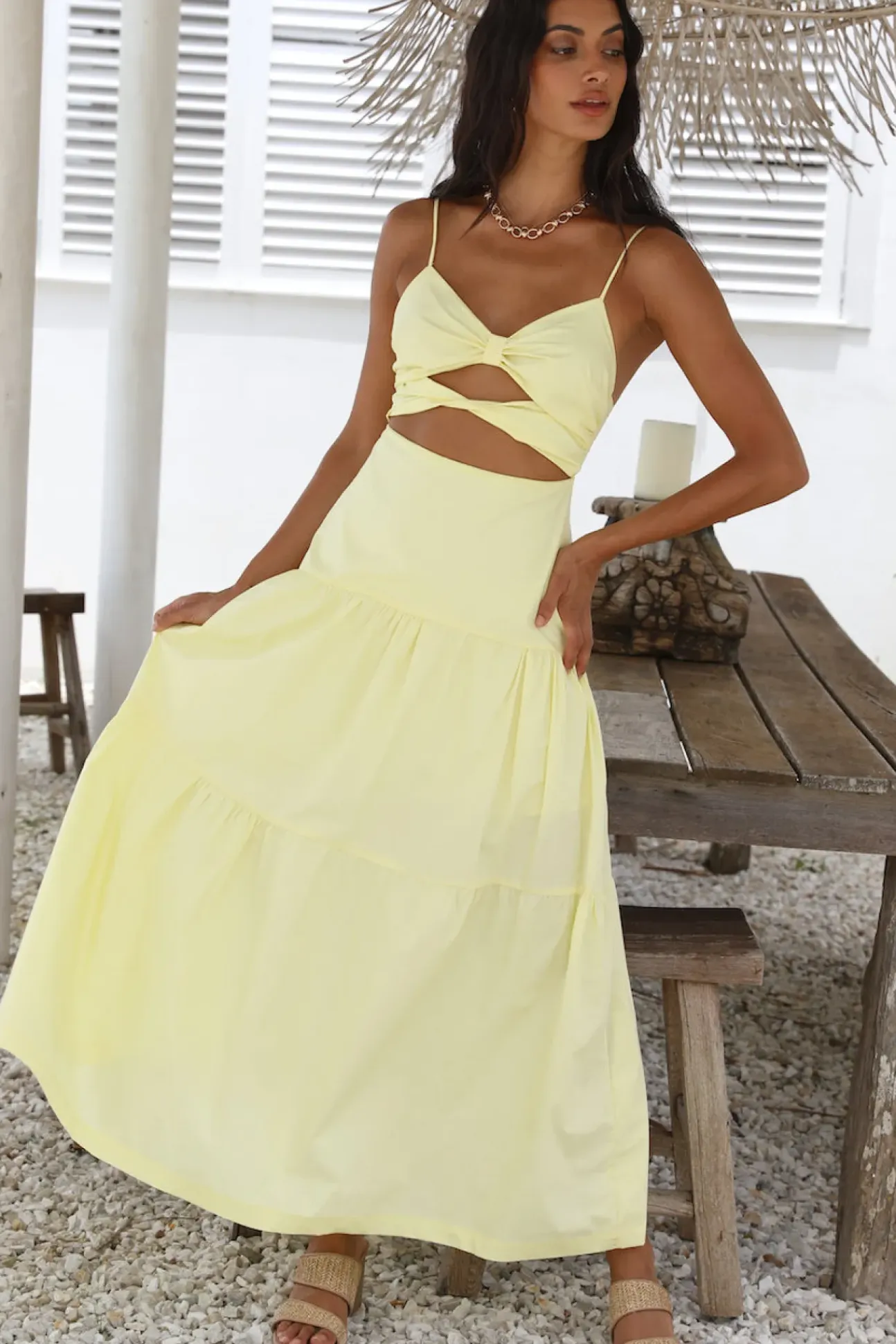 Make It Natural Maxi Dress Yellow