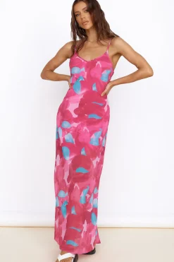 Make Up My Mind Maxi Dress Pink