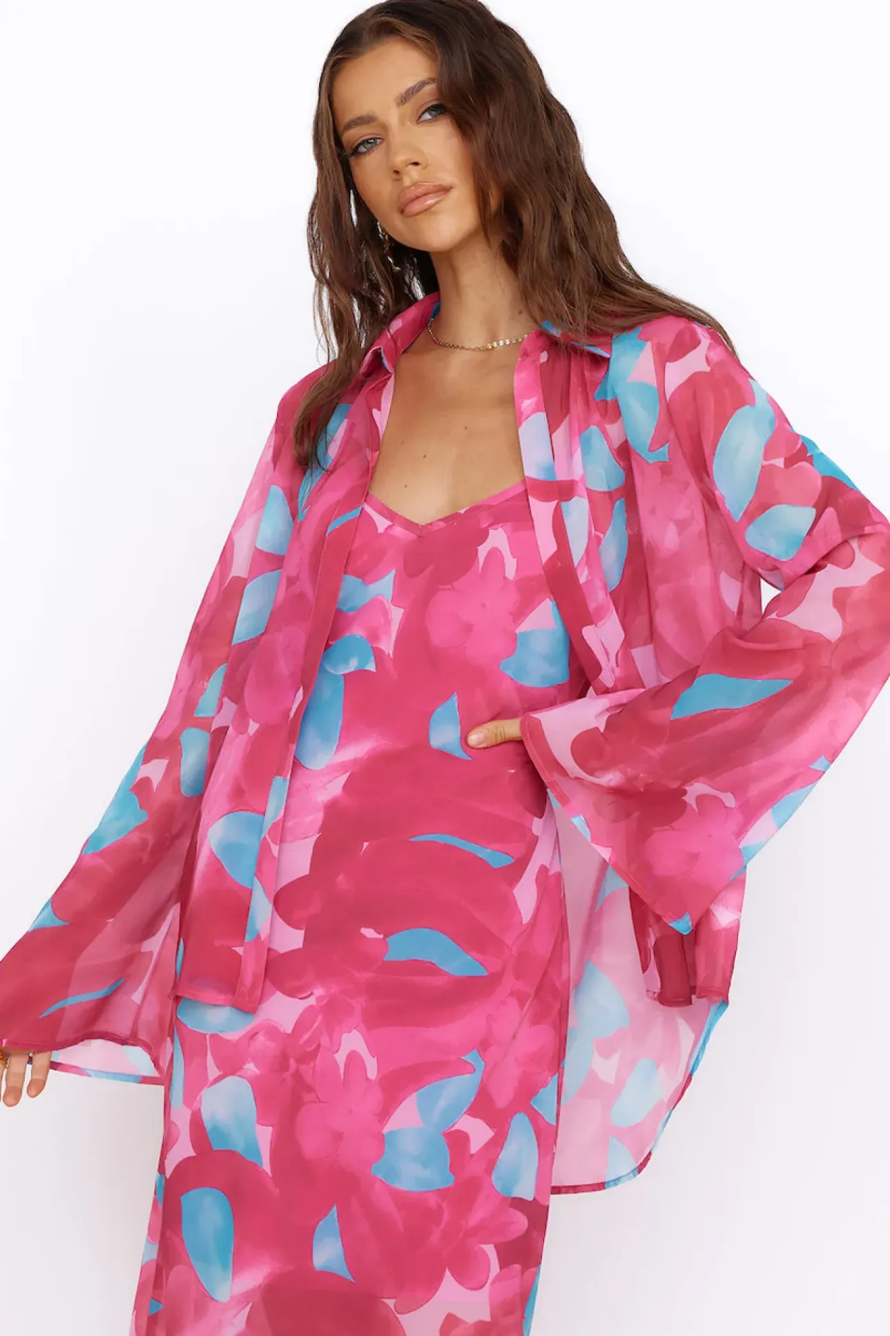Make Up My Mind Top Pink