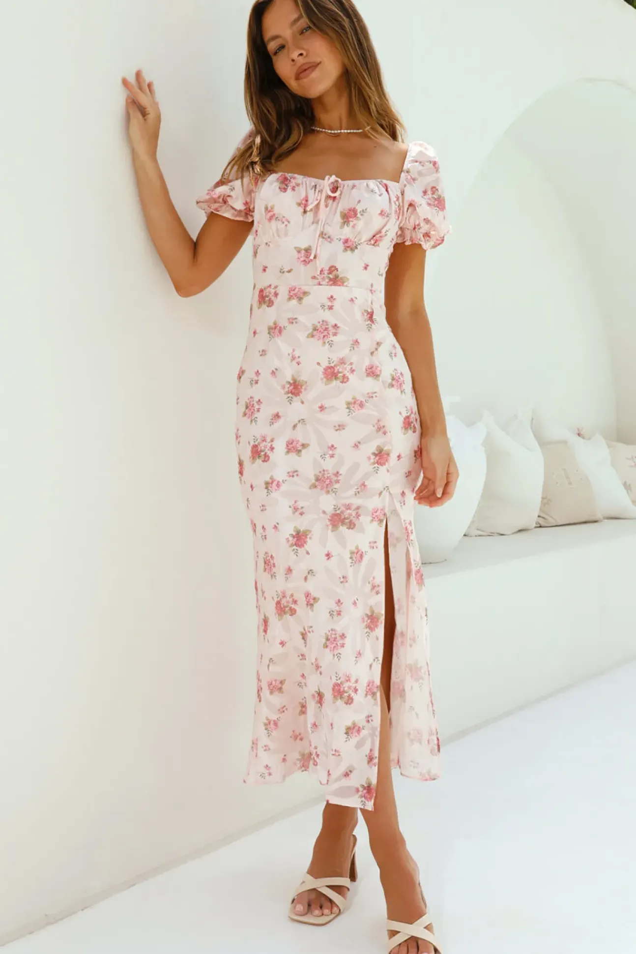 Making Me Blush Maxi Dress Pink