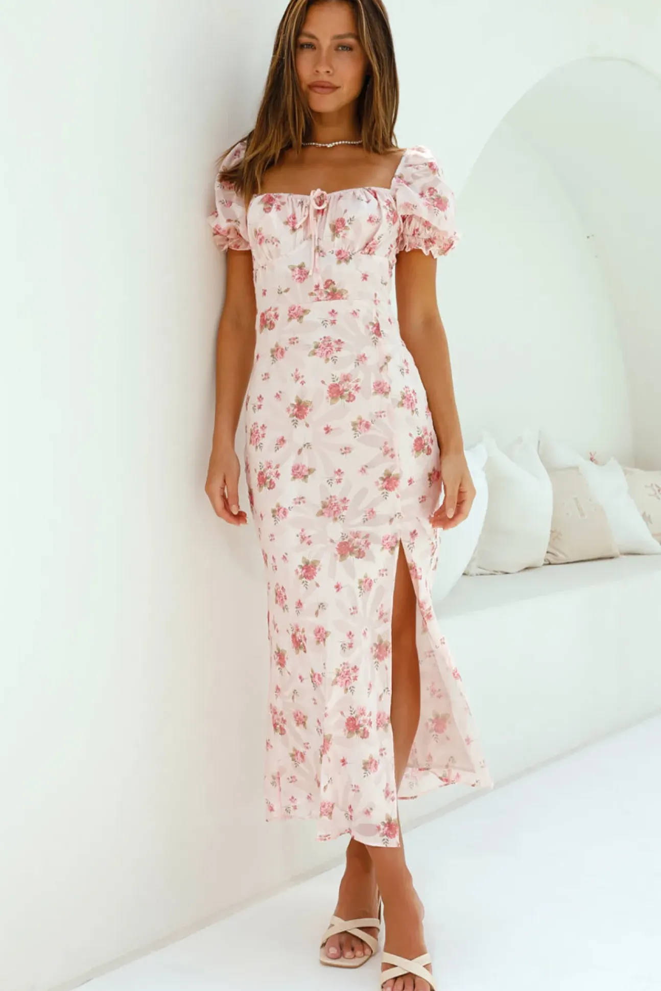 Making Me Blush Maxi Dress Pink