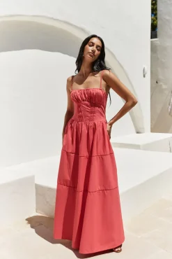 Mandy More Maxi Dress Red