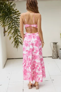 Maybe Another Life Maxi Dress Pink