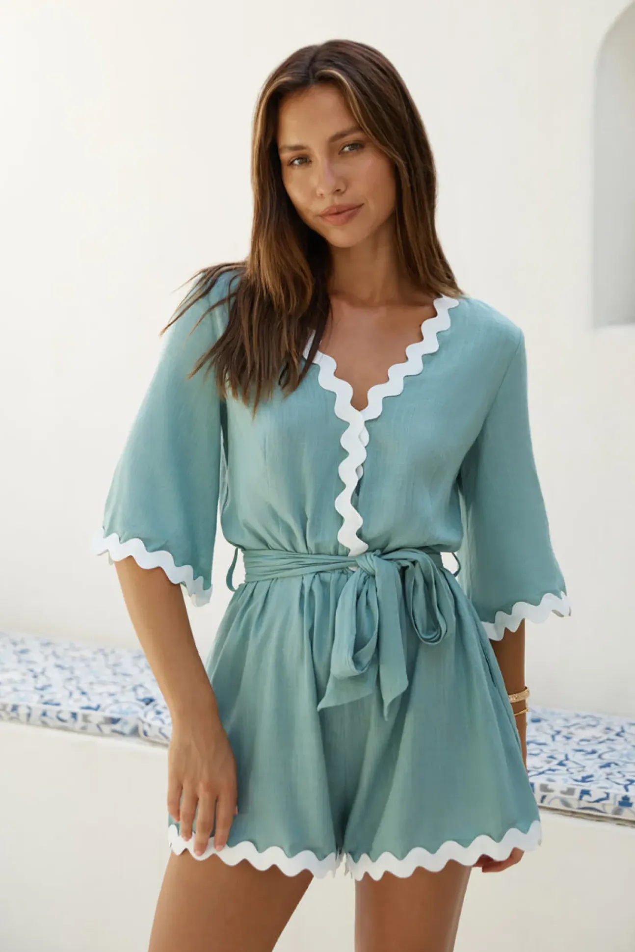 Midday Mood Romper Green