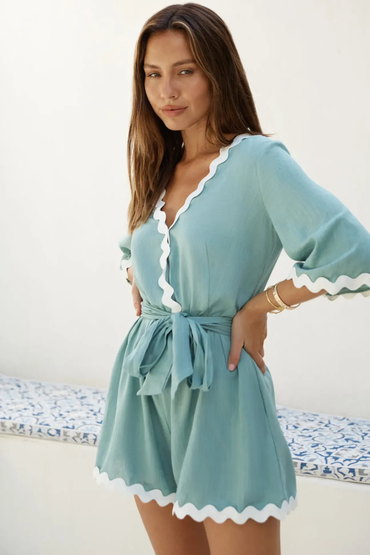 Midday Mood Romper Green