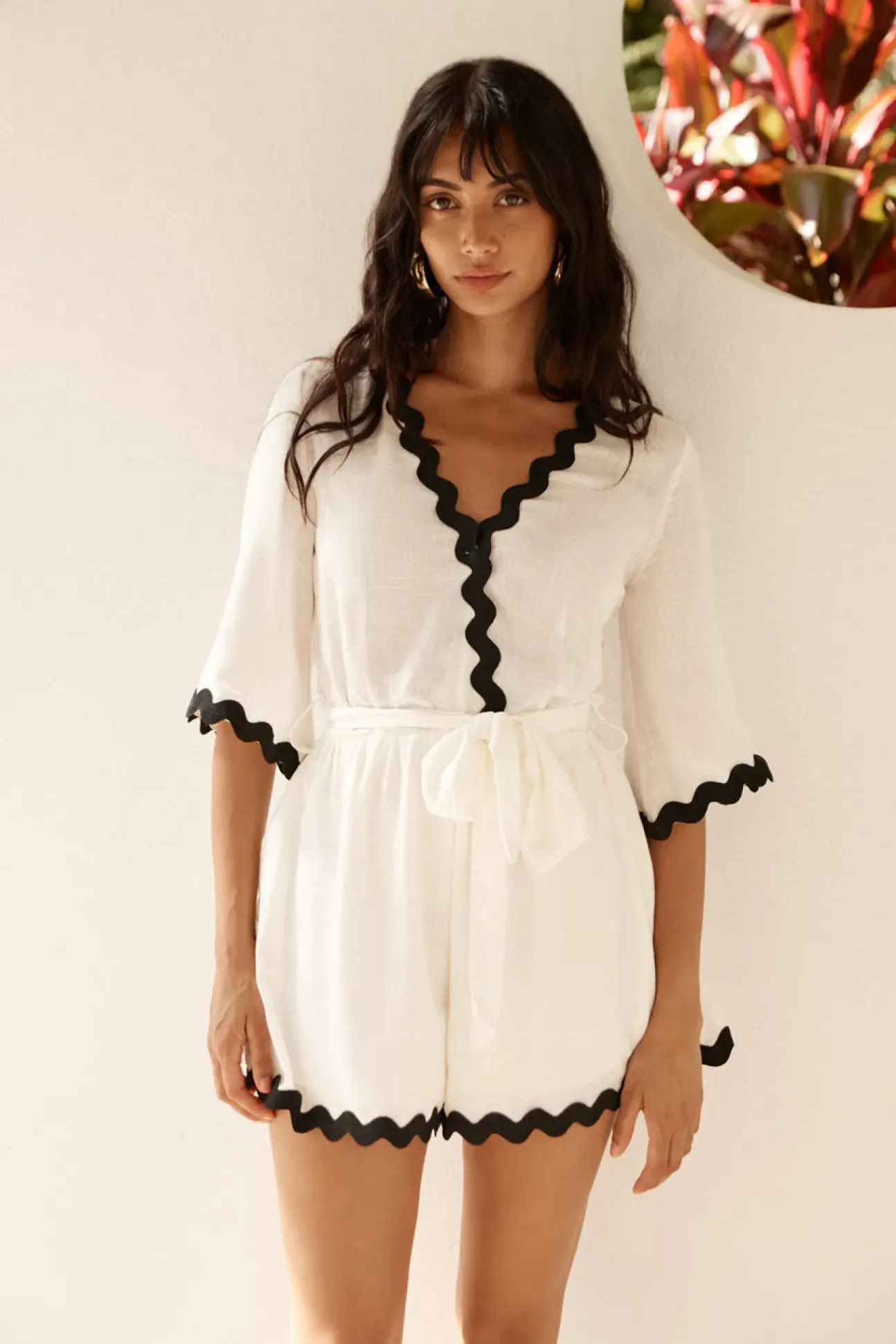 Midday Mood Romper White